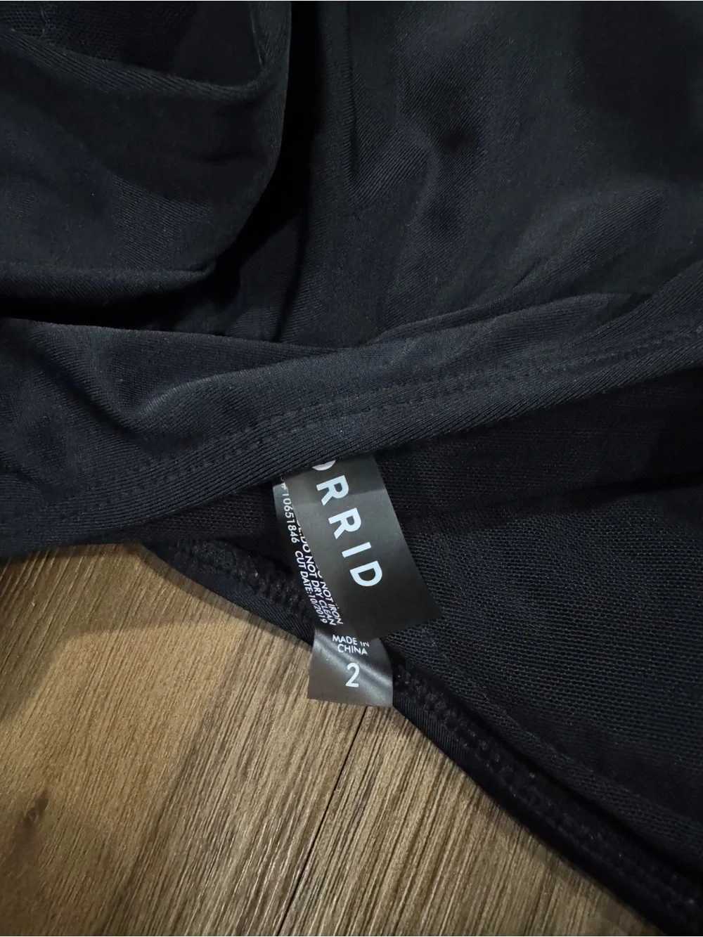 torrid Black Flounce Swim Crop Top